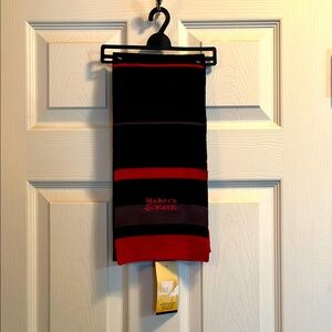 Black and Red Maker's Mark Scarf